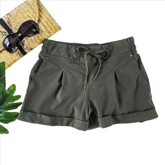 Mondetta Outdoor Project Women's Shorts Size Small Olive Green Drawstring Waist - Picture 1 of 12